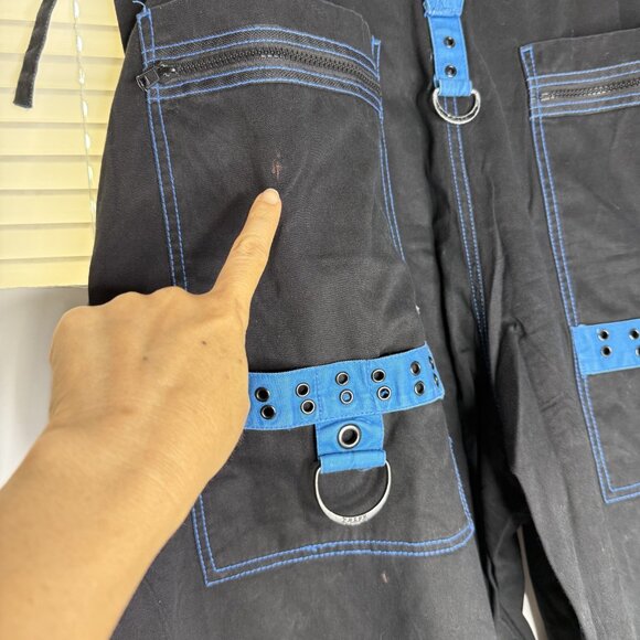 Tripp NYC Y2K Wide Leg Baggy Bondage Pants 2X Convertible Skater Punk Rave Goth - Picture 9 of 16